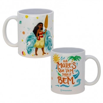 CANECA POP MODELO MOANA MARES PARA O BEM EM CERÂMICA 350ML REF: 10026441 CANECA POP MODELO MOANA MARES PARA O BEM EM CERÂMICA 350ML REF: 10026441