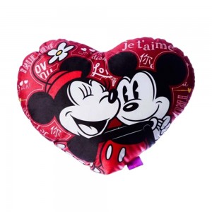 ALMOFADA FORMATO CORAÇÃO MICKEY E MINNIE LOVE YOU FOREVER EM FIBRA REF: 10065041 ALMOFADA FORMATO CORAÇÃO MICKEY E MINNIE LOVE YOU FOREVER EM FIBRA REF: 10065041