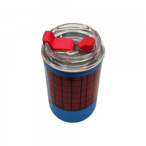 COPO COM CANUDO MODELO SPIDER MAN EM PLÁSTICO 300ML REF: 10073322