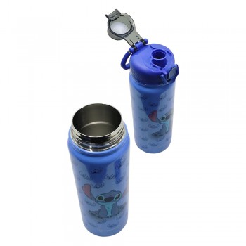 GARRAFA MODELO STITCH EM ALUMÍNIO 650ML REF: 10073511