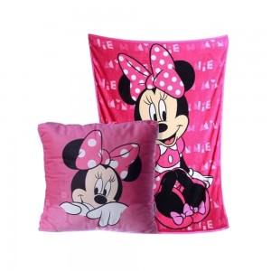 KIT DE ALMOFADA COM MANTA MODELO MINNIE EM POLIÉSTER REF: 10140904 KIT DE ALMOFADA COM MANTA MODELO MINNIE EM POLIÉSTER REF: 10140904