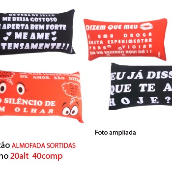 ALMOFADA. TAM: 40X10X20CM ALMOFADA. TAM: 40X10X20CM