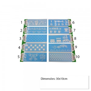 STENCIL DE PLÁSTICO PARA PINTURA 30X10 REF: JB1