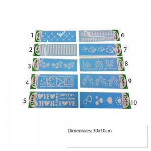 STENCIL DE PLÁSTICO PARA PINTURA 30X10 REF: JB4