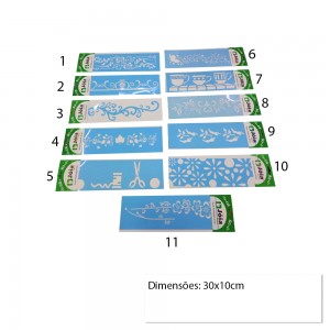 STENCIL DE PLÁSTICO PARA PINTURA 30X10 REF: JB6