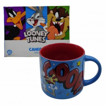 CANECA MODELO LOONEY TUNES MINO LIFE IS GOOD EM CERÂMICA 410ML REF: 178949999