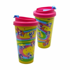 COPO VIAGEM MODELO MENINAS SUPER PODEROSAS COM TAMPA EM PLÁSTICO 500ML REF: 186379999  COPO VIAGEM MODELO MENINAS SUPER PODEROSAS COM TAMPA EM PLÁSTICO 500ML REF: 186379999