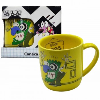 CANECA CLUB MODELO CÃO CORAGEM SUSTO EM CERÂMICA 350ML REF: 190339999