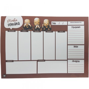 PLANNER A5 15X21CM 25FOLHAS PLANNER A5 15X21CM 25FOLHAS