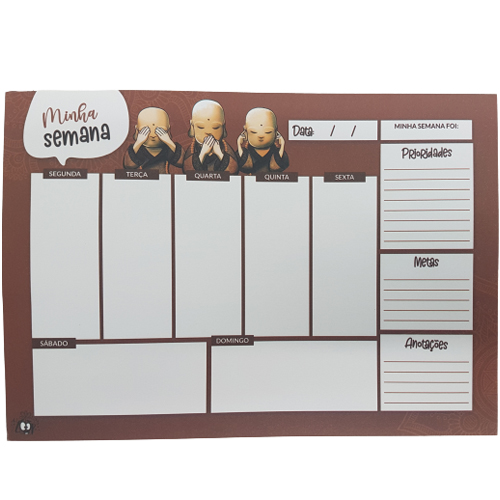 PLANNER A5 15X21CM 25FOLHAS PLANNER A5 15X21CM 25FOLHAS