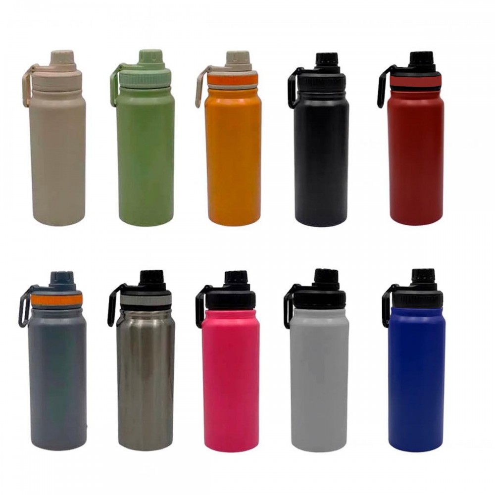 GARRAFA TÉRMICA EM AÇO INOX 600ML COM REF: 20OZ600