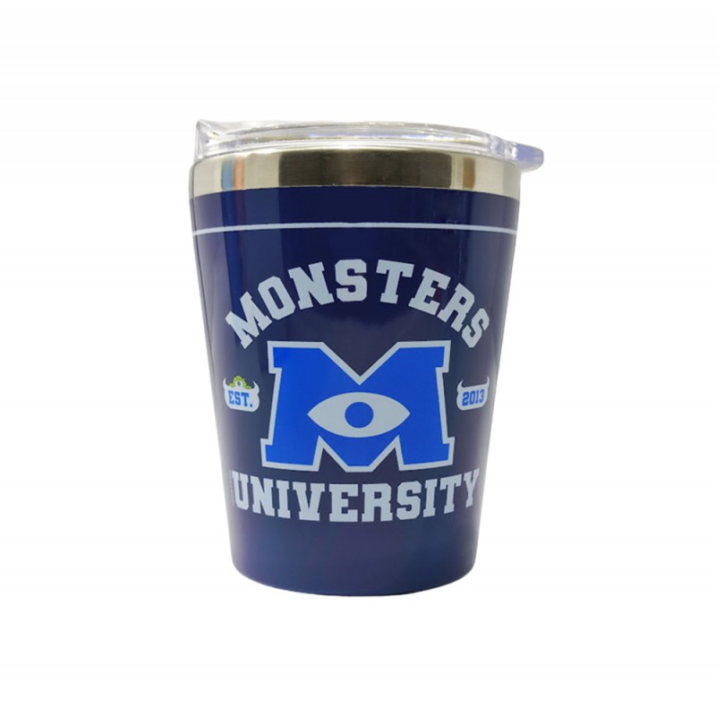 COPO DE VIAGEM MODELO MONSTERS S.A. EM INOX 400ML  REF: 21664
