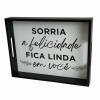 BANDEJA DECORATIVA COM FRASES EM MADEIRA REF: 2596 BANDEJA DECORATIVA COM FRASES EM MADEIRA REF: 2596