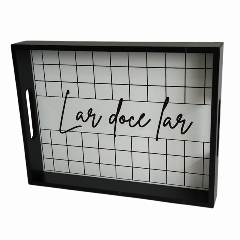 BANDEJA DECORATIVA COM FRASES EM MADEIRA REF: 2596 BANDEJA DECORATIVA COM FRASES EM MADEIRA REF: 2596