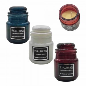 VELA PARAFINA CASTIÇAL AROMÁTICA COM TAMPA EM VIDRO REF: 5955 VELA PARAFINA CASTIÇAL AROMÁTICA COM TAMPA EM VIDRO REF: 5955