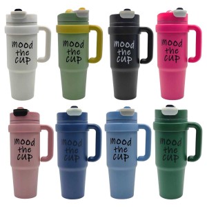 GARRAFA TERMICA MODELO SUMMER COM CANUDO EM AÇO INOX REF: 30142