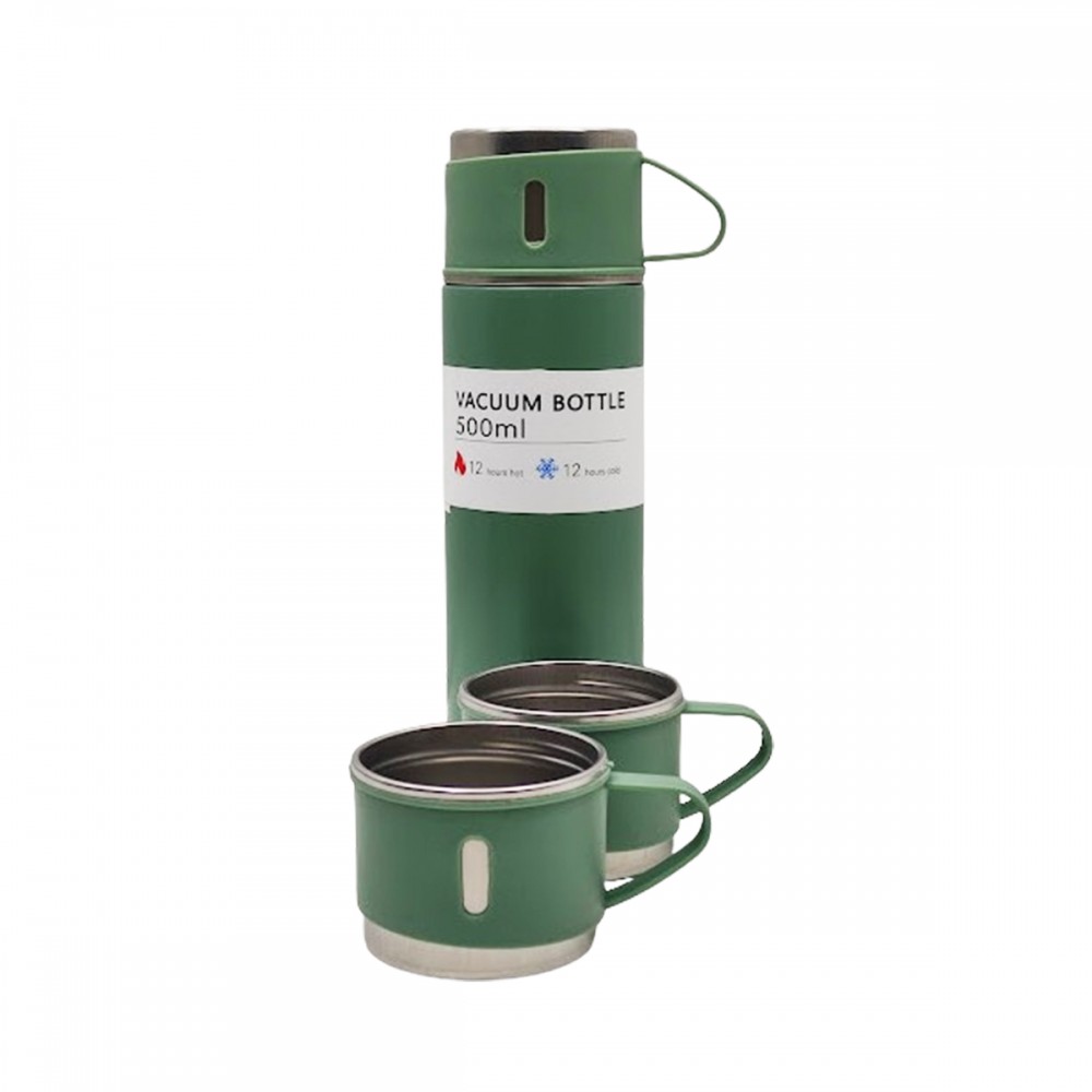 KIT GARRAFA TÉRMICA VACCUM FLASK SET 500ML REF: 30384