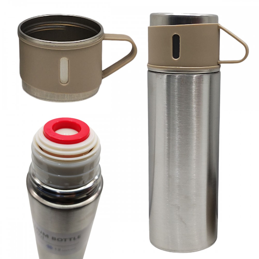 KIT GARRAFA TÉRMICA VACCUM FLASK SET 500ML REF: 30384