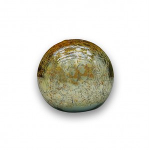 ENFEITE DECORATIVO MODELO BOLA DE OURO EM VIDRO REF: BO 6 ENFEITE DECORATIVO MODELO BOLA DE OURO EM VIDRO REF: BO 6