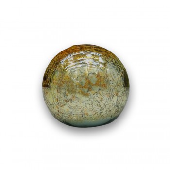ENFEITE DECORATIVO MODELO BOLA DE OURO EM VIDRO REF: BO 6 ENFEITE DECORATIVO MODELO BOLA DE OURO EM VIDRO REF: BO 6