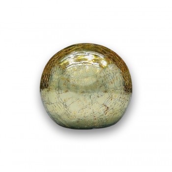 ENFEITE DECORATIVO MODELO BOLA DE OURO EM VIDRO REF: BO 8