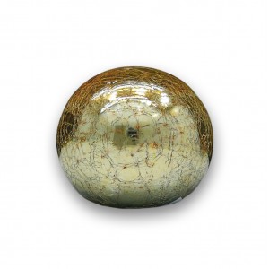 ENFEITE DECORATIVO MODELO BOLA DE OURO EM VIDRO REF: BO 10