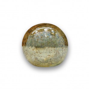 ENFEITE DECORATIVO MODELO BOLA DE OURO TRANSLÚCIDA EM VIDRO REF: BOT6 ENFEITE DECORATIVO MODELO BOLA DE OURO TRANSLÚCIDA EM VIDRO REF: BOT6