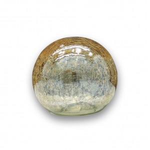 ENFEITE DECORATIVO MODELO BOLA DE OURO TRANSLÚCIDA EM VIDRO REF: BOT10 ENFEITE DECORATIVO MODELO BOLA DE OURO TRANSLÚCIDA EM VIDRO REF: BOT10