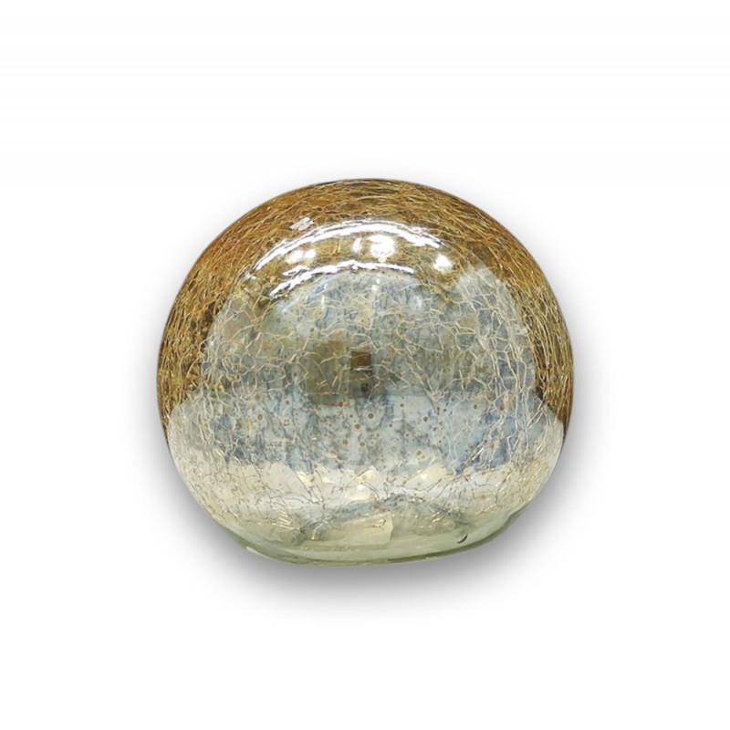 ENFEITE DECORATIVO MODELO BOLA DE OURO TRANSLÚCIDA EM VIDRO REF: BOT10 ENFEITE DECORATIVO MODELO BOLA DE OURO TRANSLÚCIDA EM VIDRO REF: BOT10