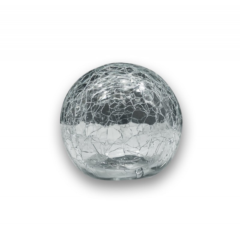 ENFEITE DECORATIVO MODELO BOLA TRANSPARENTE EM VIDRO REF: BC6 ENFEITE DECORATIVO MODELO BOLA TRANSPARENTE EM VIDRO REF: BC6