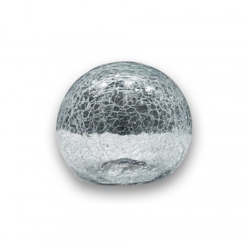 ENFEITE DECORATIVO MODELO BOLA TRANSPARENTE EM VIDRO REF: BC8
