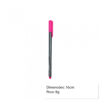 CANETA FINELINER ROSA NEON UNIDADE REF: 334-221