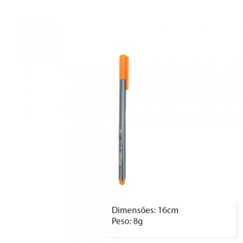 CANETA FINELINER LARANJA NEON UNIDADE REF: 334-401