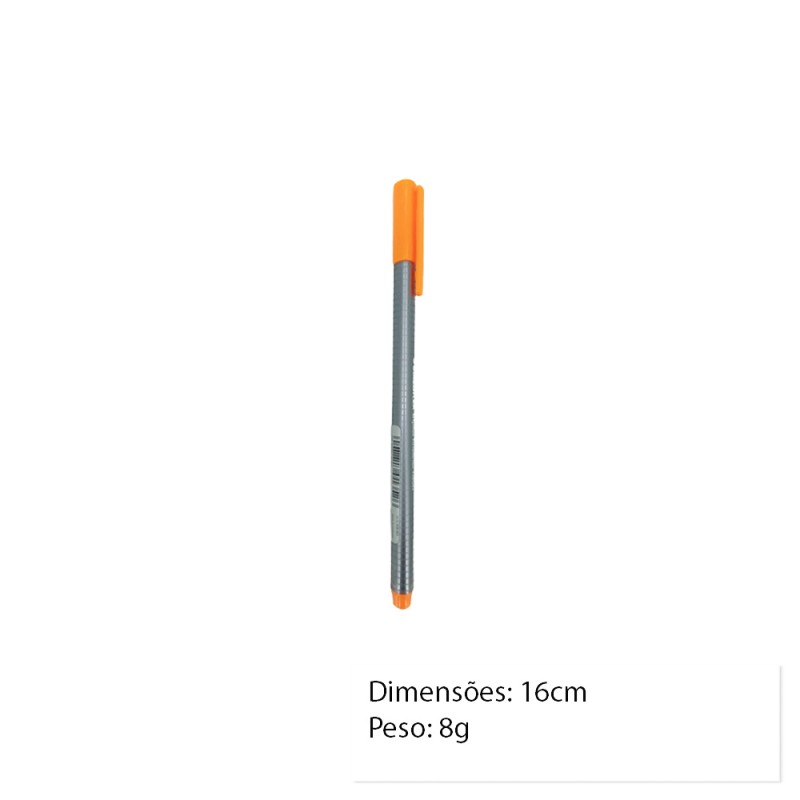 CANETA FINELINER LARANJA NEON UNIDADE REF: 334-401