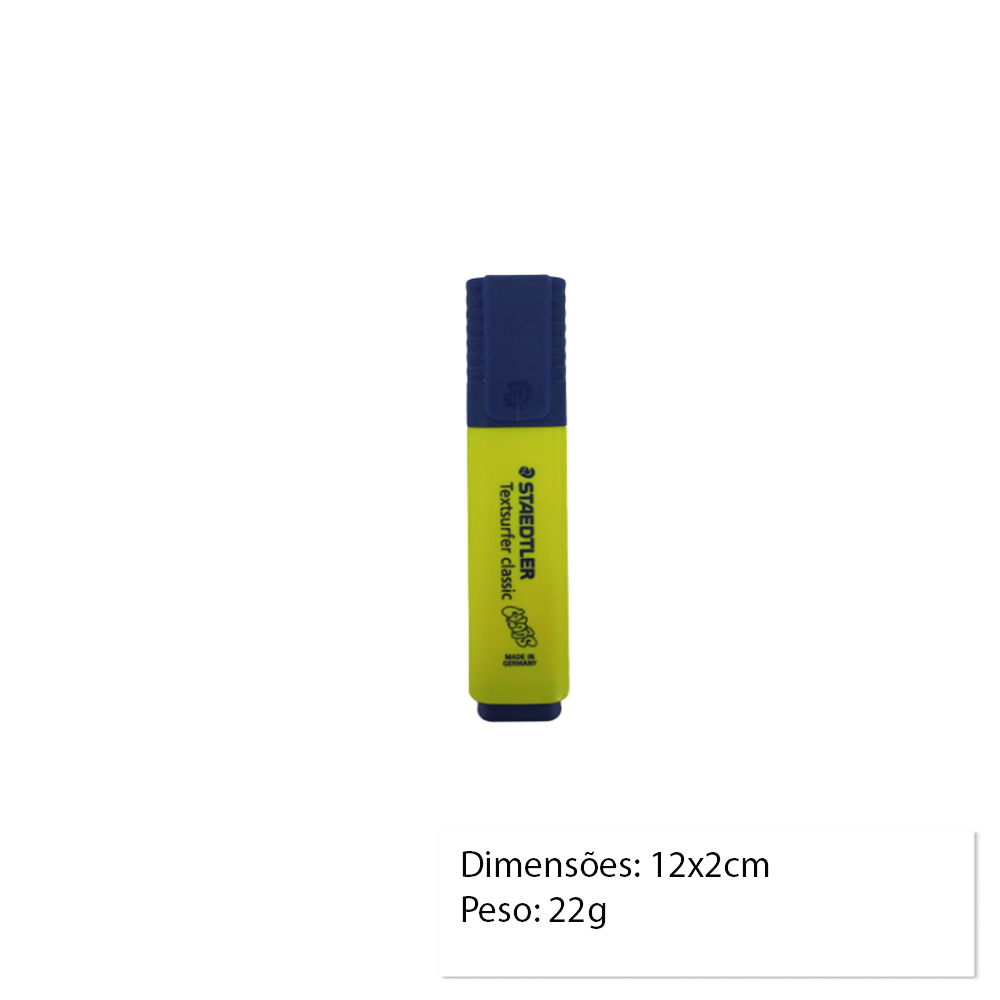 MARCA TEXTO UNIDADE  COR: AMARELO REF: 364C-100