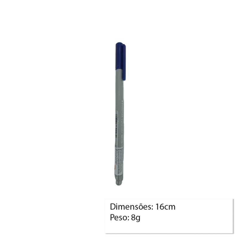 CANETA CINZA PASTEL UNIDADE REF: 323-82