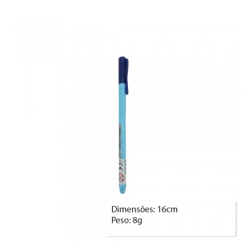 CANETA AZUL PASTEL UNIDADE  REF: 323-305