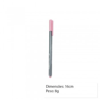CANETA FINELINER ROSA UNIDADE REF: 334-21