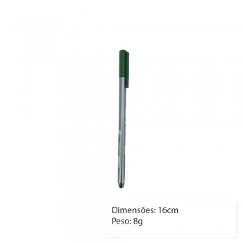 CANETA FINELINER VERDE MUSGO UNIDADE REF: 334-55