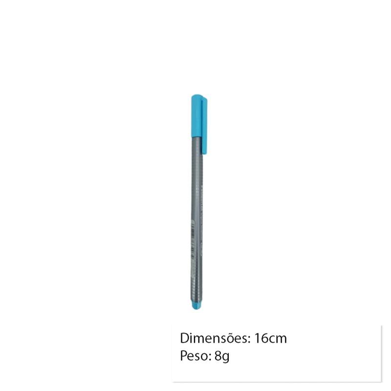 CANETA FINELINER AZUL TURQUEZA  UNIDADE  REF: 334-34
