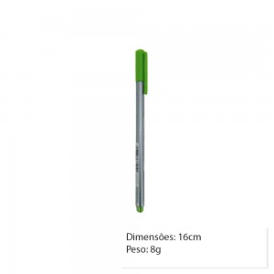 CANETA FINELINER VERDE FOLHA UNIDADE REF: 334-51