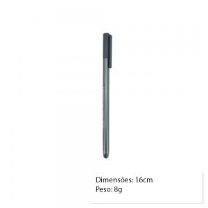 CANETA FINELINER CINZA UNIDADE REF: 334-8