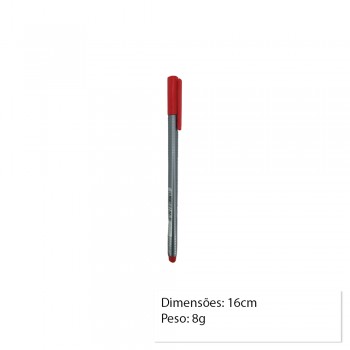 CANETA FINELINER VERMELHO UNIDADE  REF: 334-2