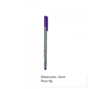 CANETA FINELINER ROXO UNIDADE REF: 334-6