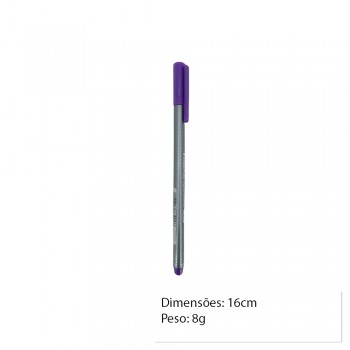 CANETA FINELINER ROXO UNIDADE REF: 334-6