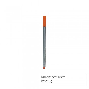 CANETA FINELINER LARANJA UNIDADE REF: 334-4