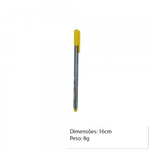 CANETA FINELINER AMARELO UNIDADE  REF: 334-1