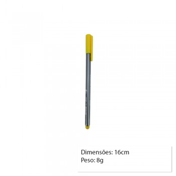 CANETA FINELINER AMARELO UNIDADE  REF: 334-1