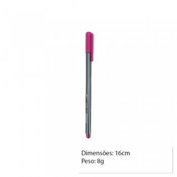 CANETA FINELINER ROSA UNIDADE REF: 334-20