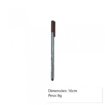 CANETA FINELINER MARRON UNIDADE REF: 334-76